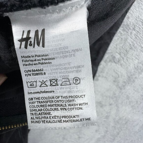 H&M Vintage Mom Jeans Ultra High Waist Ankle Length Women's Black Size 6 - Picture 6 of 12